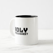 Feuille Saint-Tableur Mug de café à deux tons (Devant gauche)