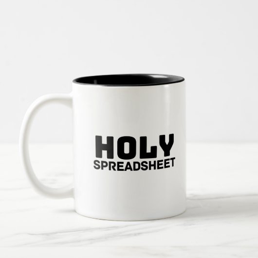 Feuille Saint-Tableur Mug de café à deux tons (Gauche)