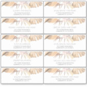 Feuille séché tropical Nom d'hôte Étiquette de adr (Devant)