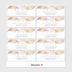 Feuille séché tropical Nom d'hôte Étiquette de adr