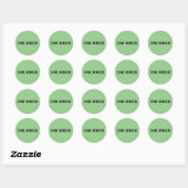 Feuille tambour pour autocollants verts (Feuille)