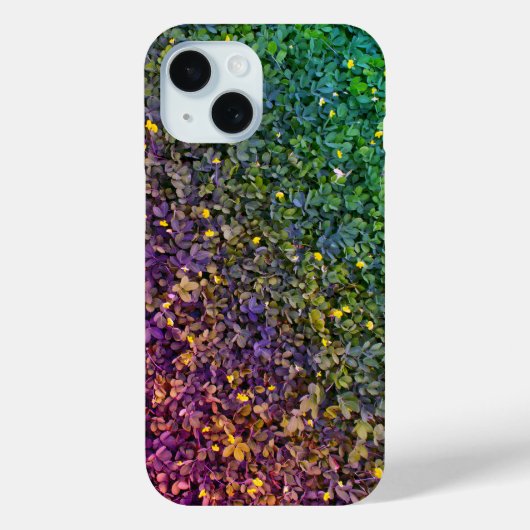 Feuille texturé coloré coque iphone (Verso)
