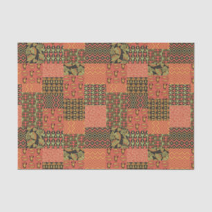 Feuille tribale égyptienne de papier de soie de