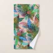 Feuille tropical de fougères, de paume et de (Serviette à main)