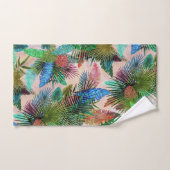 Feuille tropical de fougères, de paume et de (Serviette à main)