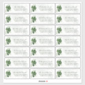 Feuille tropical Mariage Étiquettes de adresse d'h (Feuille)