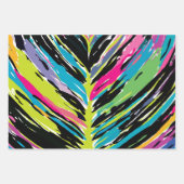 Feuille tropicale Abstraite vibrante multicolore (Devant)