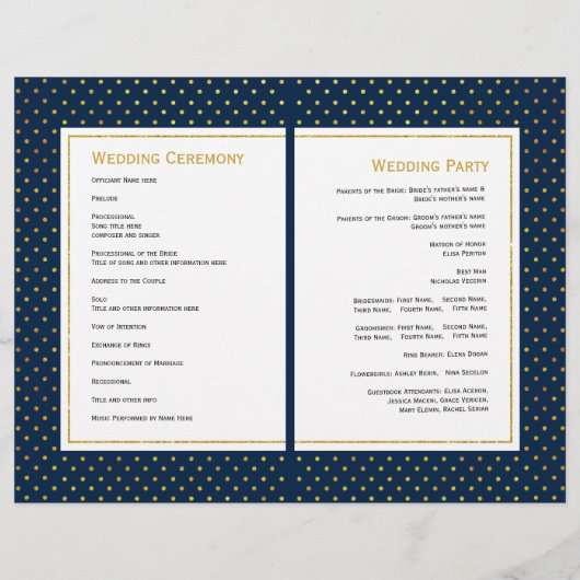 Feuille tropicaux rose, programme de mariage à deu (Dos)