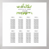 Feuille verdoyant Tableau de sièges Mariages minim (Devant)