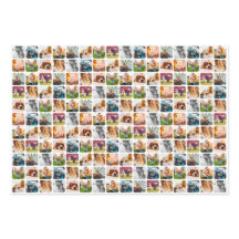 Feuilles 3x Papier d'enveloppement arrondi 10 Modè