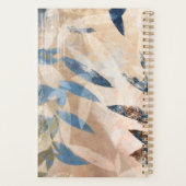 Feuilles à couche Abstraite - Bleu et Neutre (Dos)