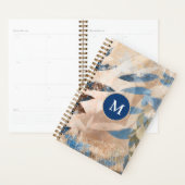 Feuilles à couche Abstraite - Bleu et Neutre (Devant avec enveloppe)
