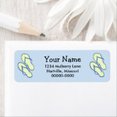 Feuilles à feuilles colorées 2 Étiquettes d'adress (En situation)