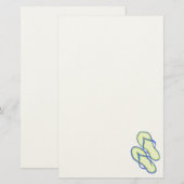 Feuilles à tongs colorées 2 Papeterie (Devant / Derrière)