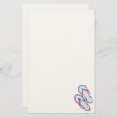 Feuilles à tongs colorées 3 Papeterie (Devant / Derrière)