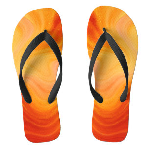 Feuilles à tongs en marbre d'or orange fière