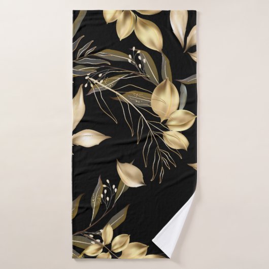 feuilles Abstraits de ginkgo. Parties scintillant (Serviette de bain)