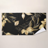 feuilles Abstraits de ginkgo. Parties scintillant (Serviette de bain)