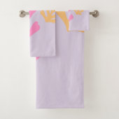 Feuilles Abstraits découpés Formes violet (En situation)