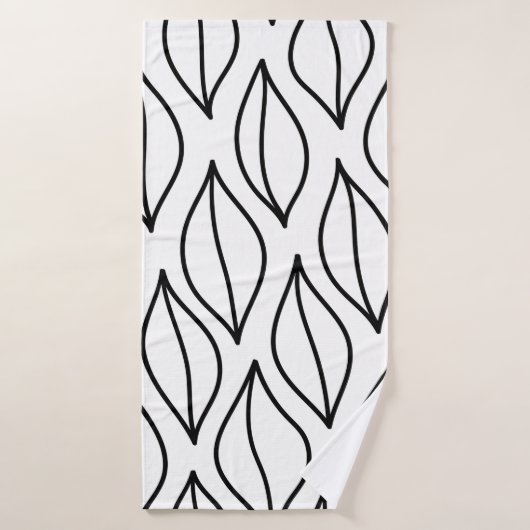 feuilles Abstraits. Structure vintage. Mer dessiné (Serviette de bain)
