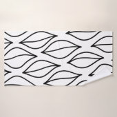 feuilles Abstraits. Structure vintage. Mer dessiné (Serviette de bain)
