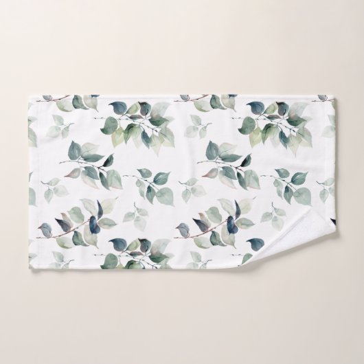 Feuilles aquarelle (Serviette à main)