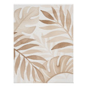 Feuilles aquarelle - Poster Zen - Art mur neutre (Devant)