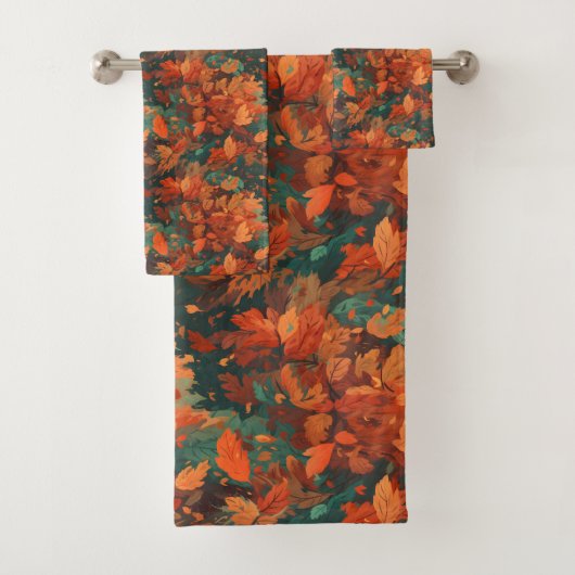 Feuilles Aquarelles Rustiques Chaudes - Esthétique (En situation)