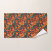 Feuilles Aquarelles Rustiques Chaudes - Esthétique (Serviette à main)