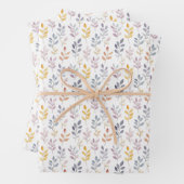 Feuilles arc-en-ciel doux sur blanc (En situation)