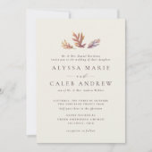 Feuilles automautomne faire-part de mariage (Devant)