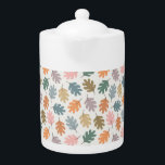 Feuilles automnales<br><div class="desc">Un design de feuilles mignonne,  stylisé et moderne inspiré par la chute ou la saison de Thanksgiving. Ce motif présente des feuilles de chêne abstraits dans des couleurs amusantes et non traditionnelles.</div>