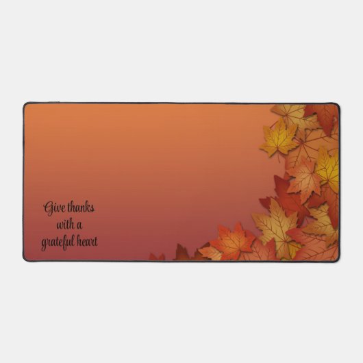 Feuilles automnales de texte personnalisées Inspir (Recto)