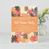 Feuilles automnales | Invitation à la fête d'autom (Debout devant)