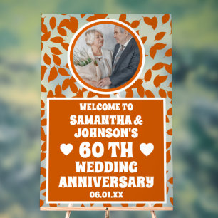 Feuilles automnales Photo 60e anniversaire Mariage