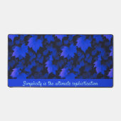 Feuilles automnaux bleu paisible (Recto)