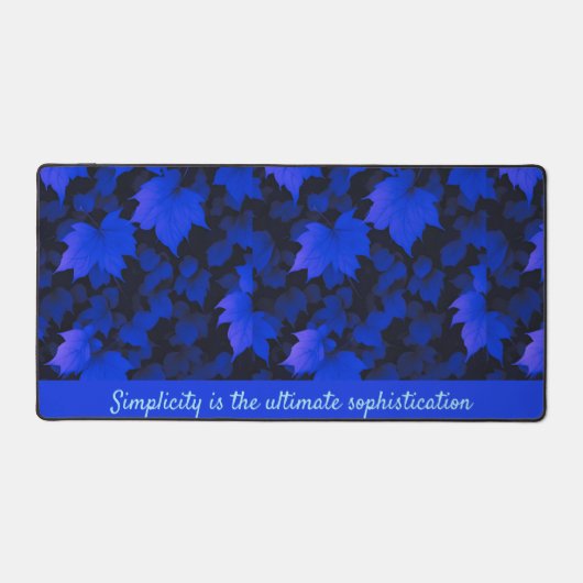 Feuilles automnaux bleu paisible (Recto)