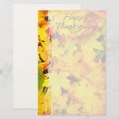 Feuilles Automne 7 Bons thanksgivings Papeterie (Devant / Derrière)