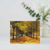 Feuilles Automne Enregistrer La Carte Date Post (Debout devant)