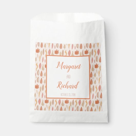 Feuilles Automne Mariage Automne Favoriser Sacs (Devant)