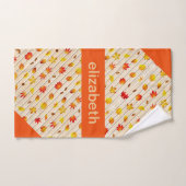 Feuilles automne personnalisées (Serviette à main)