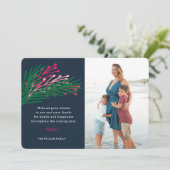 Feuilles & Berries Carte photo (Debout devant)