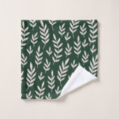 Feuilles blanches (Gant de toilette)