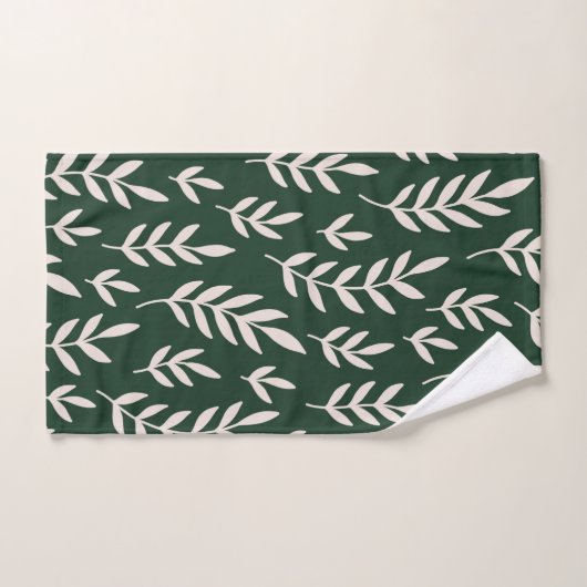 Feuilles blanches (Serviette à main)