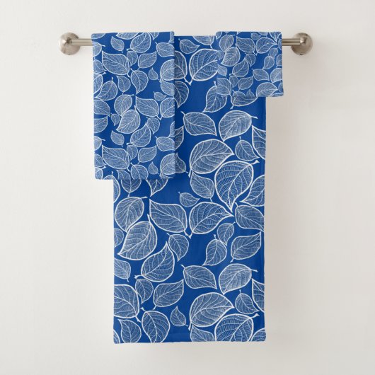 Feuilles blancs sur BlueTowel (En situation)
