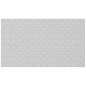 Feuilles blancs sur nappes gris argent (Devant (Horizontal))