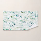 Feuilles blancs verts (Serviette à main)