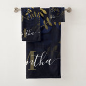 Feuilles bleu et or (En situation)