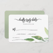 Feuilles bohémiennes RSVP (Devant / Derrière)