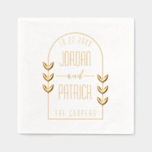 Feuilles botaniques Arched Frame Mariage personnal